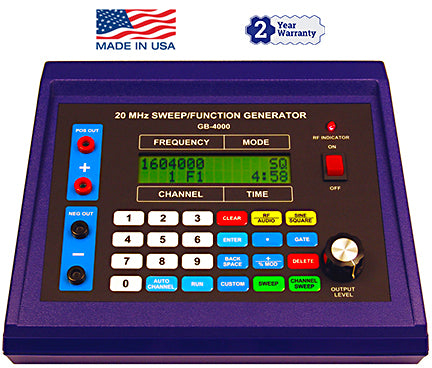 2026 GB-4000 Frequency Generator - Outputs all of the frequencies that Dr. Rife used in his original Rife Machine and Rife Machines
