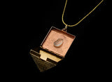 Pyramid Pendant with Opening Locket - Vintage