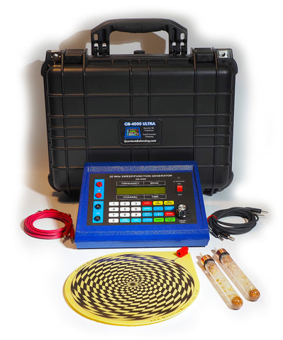 2027 GB-4000 "Ultra Package" with Sensor Power Plate, Quartz and 24K Gold Crystal Generators and "Protector" Case